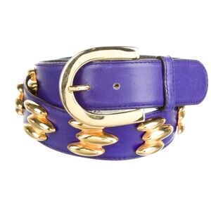 Escada Vibrant Purple and Gold Belt